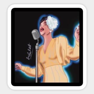 Billie Holiday Sticker